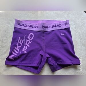 NIKE PRO LIKE NEWWomen's Vibrant Purple Athletic Shorts